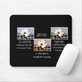Glaube, Hoffnung und Liebe Blumenmousepad Mousepad (Mit Mouse)