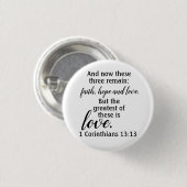 Glaube Hoffnung und Liebe Button (Vorne & Hinten)