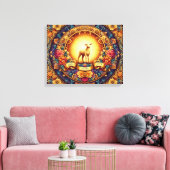 Glaube, Hoffnung und Liebe" Canvas Print Leinwanddruck (Insitu (Wohnzimmer))