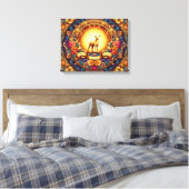 Glaube, Hoffnung und Liebe" Canvas Print Leinwanddruck (Insitu (Schlafzimmer))