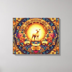 Glaube, Hoffnung und Liebe" Canvas Print Leinwanddruck