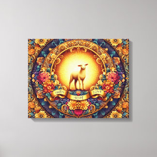 Glaube, Hoffnung und Liebe" Canvas Print Leinwanddruck