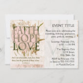 Glaube, Hoffnung und Liebe Einladung (Vorderseite)