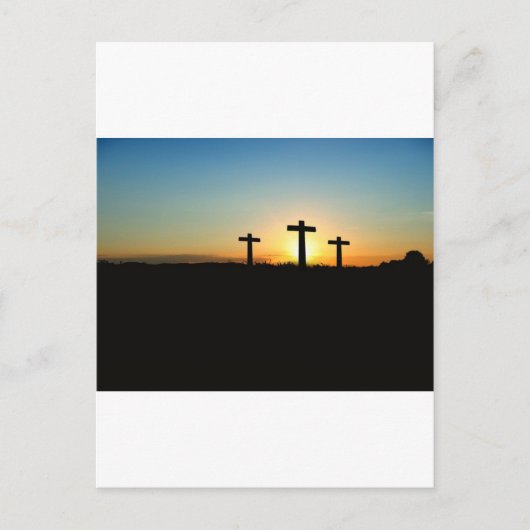 Glaube, Hoffnung und Liebe Jesus Christus Kreuz Postkarte (Vorderseite)