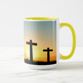 Glaube, Hoffnung und Liebe Jesus Christus Kreuz Tasse