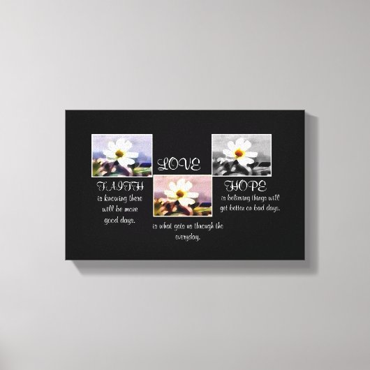 Glaube, Hoffnung und Liebe Leinwand (Vorderseite)
