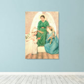 Glaube, Hoffnung und Liebe Leinwanddruck (Insitu (Holzboden))