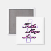 Glaube Hoffnung und Liebe Magnet (Vorderseite/Rückseite)