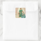 Glaube, Hoffnung und Liebe Quadratischer Aufkleber (Tasche)