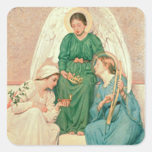 Glaube, Hoffnung und Liebe Quadratischer Aufkleber