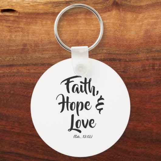 Glaube, Hoffnung und Liebe Schlüsselanhänger (Vorderseite)