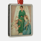 Glaube, Hoffnung und Liebe Silbernes Ornament (Rechts)