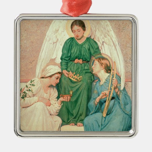 Glaube, Hoffnung und Liebe Silbernes Ornament (Vorne)