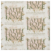 Glaube, Hoffnung und Liebe Stoff (Muster)
