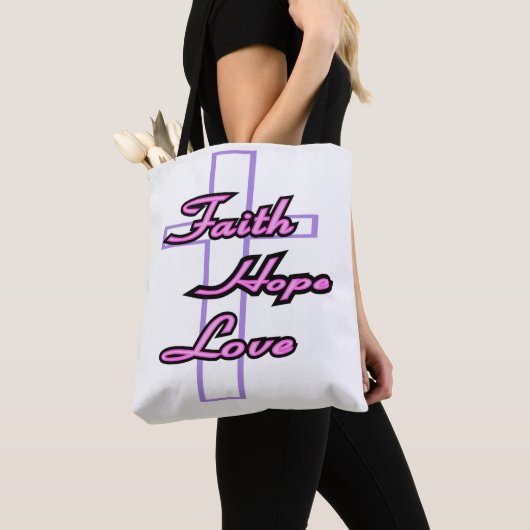 Glaube, Hoffnung und Liebe Tasche (Von Nahem)