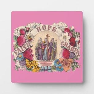 Glaube, Hoffnung und Nächstenliebe Theologische Tu Fotoplatte