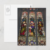 Glaube, Hoffnung und Wohltätigkeit: Glass-Fenster Postkarte (Vorne/Hinten)