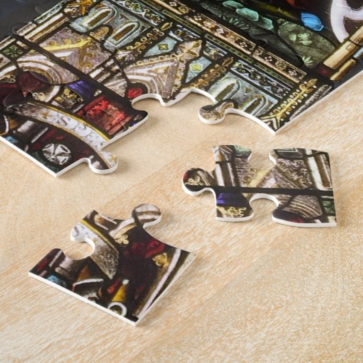 Glaube, Hoffnung und Wohltätigkeit: Glass-Fenster Puzzle (Seite)