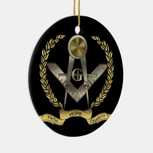Glaube, Hoffnung, Wohltätigkeit Keramikornament (Rechts)