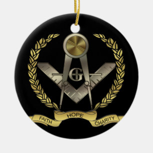 Glaube, Hoffnung, Wohltätigkeit Keramikornament