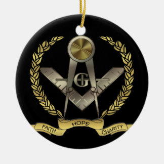 Glaube, Hoffnung, Wohltätigkeit Keramikornament