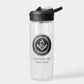 Glaube, Hoffnung, Wohltätigkeit Silver Freemason B Trinkflasche (Links)