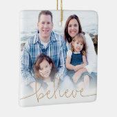 Glaube Holiday Foto Keepake Keramikornament (Rechts)