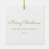 Glaube Holiday Foto Keepake Keramikornament (Rückseite)