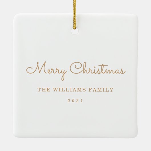 Glaube Holiday Foto Keepake Keramikornament (Rückseite)