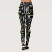 Glaube HopeLoveStrength und Mut Leggings (Rückseite)
