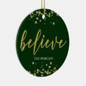 Glaube Hunter Green ⎢ Holiday Foto Ornament (Rechts)