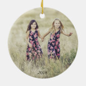 Glaube Hunter Green ⎢ Holiday Foto Ornament (Hinten)
