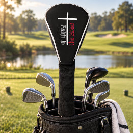 Glaube im christlichen Kreuz Blut Golf Headcover