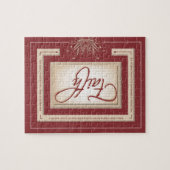 Glaube im Rot - Hebräer-11:6 Puzzle (Horizontal)