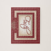 Glaube im Rot - Hebräer-11:6 Puzzle (Vertikal)