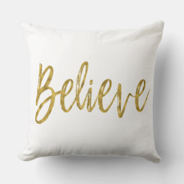 Glaube Imitats Gold Foil Pillow Kissen