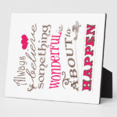 Glaube immer etwas Wunderbares... Fotoplatte (Seite)