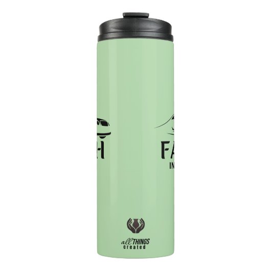 Glaube in Bewegung Thermosbecher (Vorderseite)