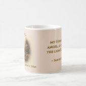 Glaube in der Löwengrube – Daniel 6:22 Schrift Kaffeetasse (Mittel)