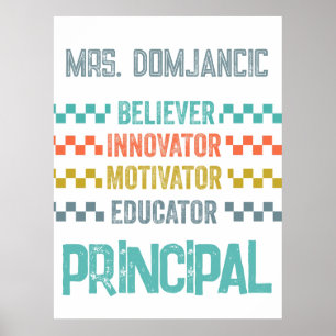 Glaube, Innovator, Motivator, Erzieher Principal Poster