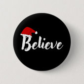 Glaube - Inspiration Weihnachtskostentwurf T-S Button (Vorderseite)