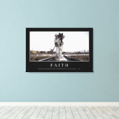 Glaube: Inspiration Zitat Leinwanddruck (Insitu (Holzboden))