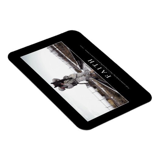 Glaube: Inspiration Zitat Magnet (Rechte Seite)