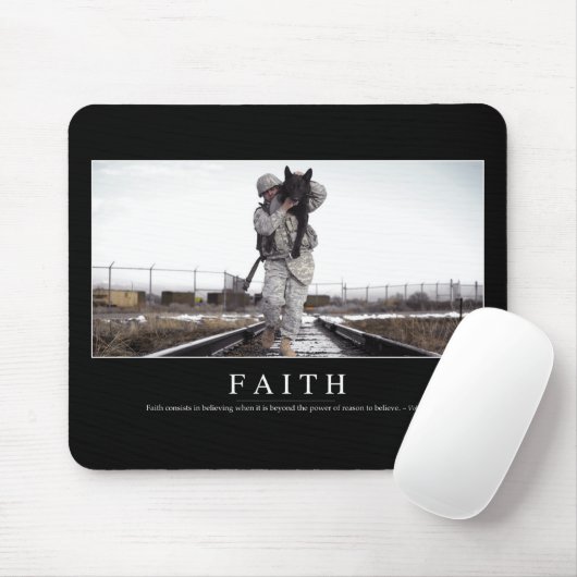 Glaube: Inspiration Zitat Mousepad (Mit Mouse)