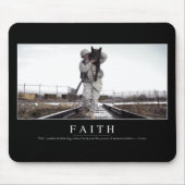 Glaube: Inspiration Zitat Mousepad (Vorne)