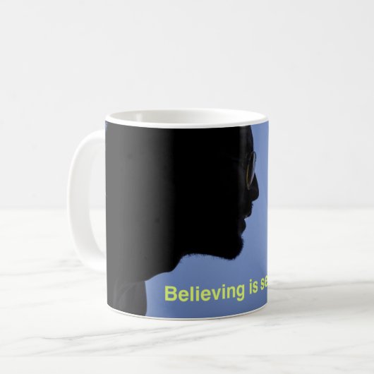 Glaube ist 11-oz-Tasse Kaffeetasse (Vorderseite Links)