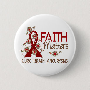 Glaube ist das 3 Gehirn-Aneurysma von Bedeutung Button