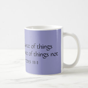 GLAUBE ist die Substanz der Sachen, die für… Kaffeetasse