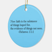 Glaube ist die Substanz der Sachen, die für Keramik Ornament (Links)