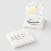 Glaube ist die Substanz Steinuntersetzer (Seitenansicht)